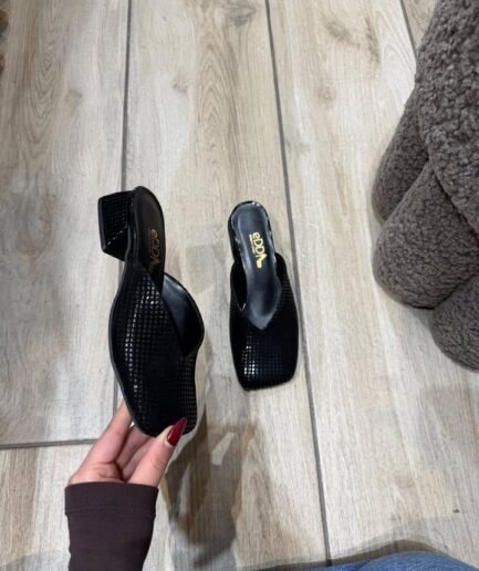 ELEGANT MULES 3 CM HEEL