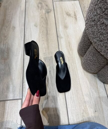 ELEGANT MULES 3 CM HEEL