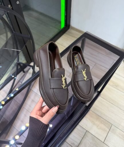 PLATFORM LOGO LOAFERS