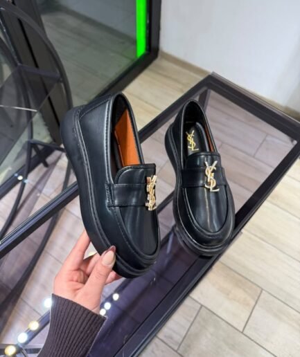 PLATFORM LOGO LOAFERS